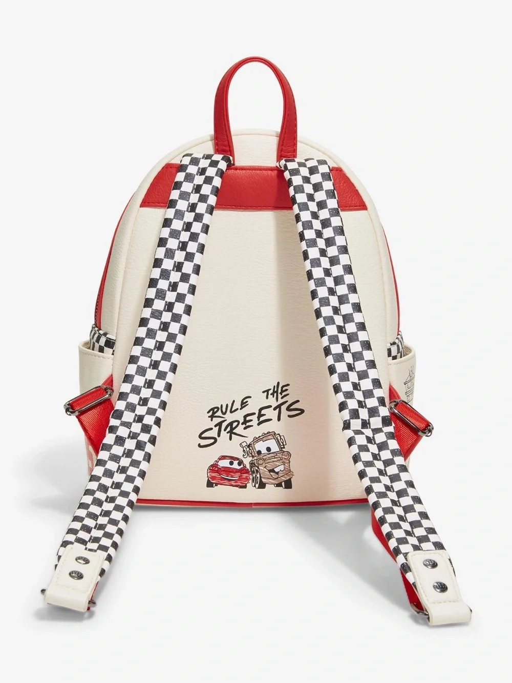 Loungefly Disney Pixar Cars Lightning McQueen & Mater Doodles Mini Backpack